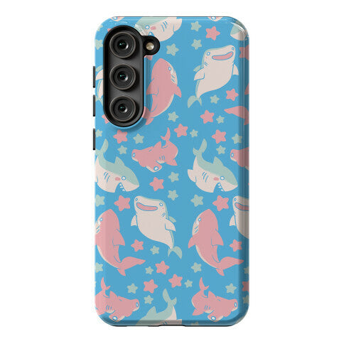 Happy Shark Pattern Phone Case